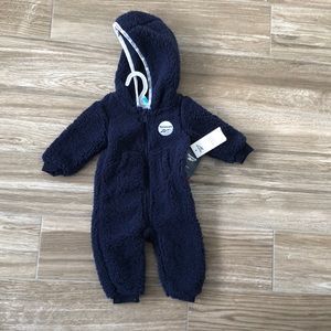 reebok fleece navy blue 6-9 months new with tags
